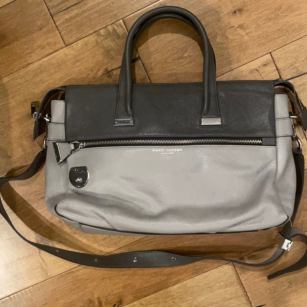 Marc Jacobs handbag 2 tone gray